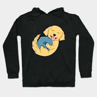 Golden D20 | DND Dog | Fantasy Art Hoodie